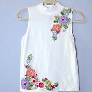 Dolce Cabo Sleeveless Sweater Turtleneck